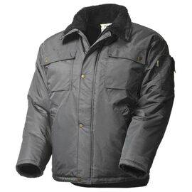 Куртка зимняя большого размера 428CBIG-TWILL-58 серого цвета