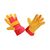 Перчатки спилковые комбинированные РУССКИЙ СТИЛЬ C0201LUX-70/81, Цвет: 81 красный, Размер: 10.5