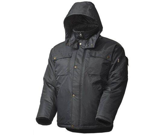 Зимняя куртка рабочая мужская 428C-TASLAN-90 на стеганой подкладке с отстегивающимся капюшоном и удлиненной спинкой в интернет-магазине swg.style