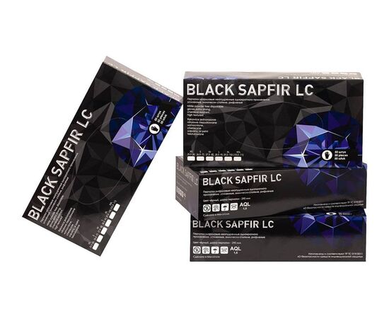 Перчатки нитриловые Black Sapfir LC50-90