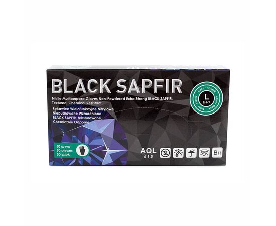 Перчатки нитриловые Black Sapfir-90
